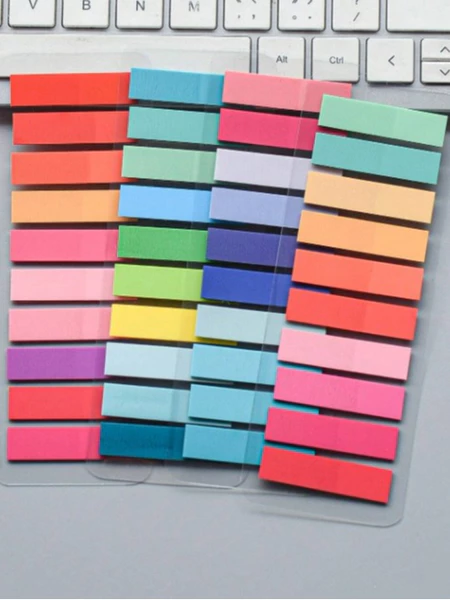 200 a 1200 Flags para livros / notas adesivas / marcadores de páginas transparentes / bloco escolar