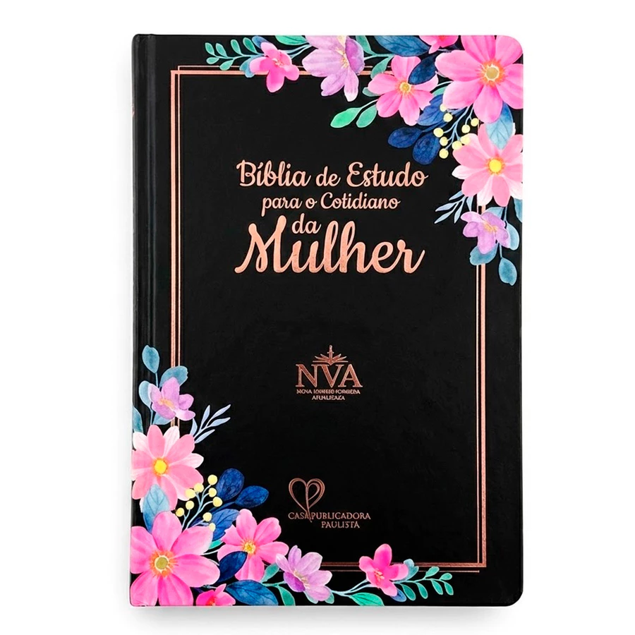 Bíblia de Estudo Para o Cotidiano da Mulher · NVA · Full Collor · Capa Dura Preta